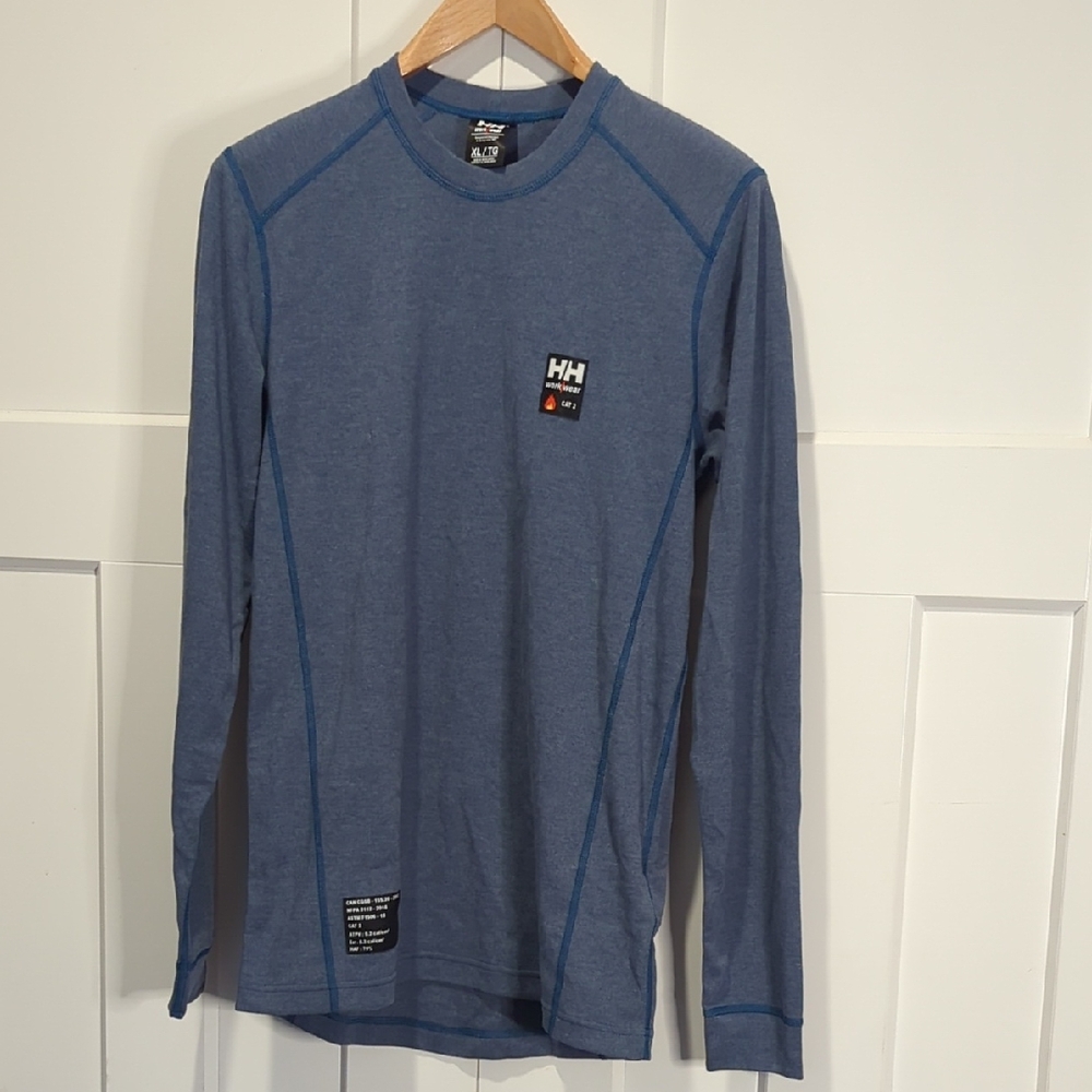 Men's Helly Hansen Flame Resistant Work wear Crew Neck Fargo Top Size XL